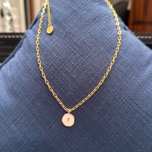 Lenny & Eva  Gold accent Cross Necklace